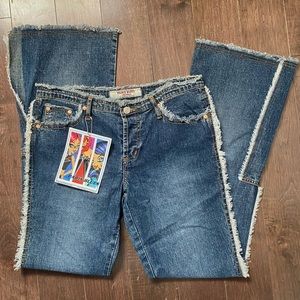 Y2K deadstock Paris Blues Low rise flared jeans